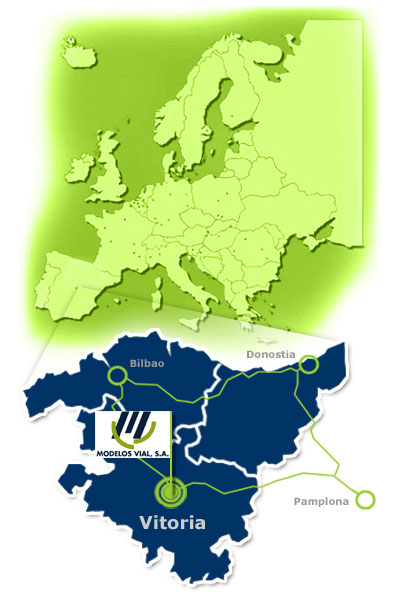 Ilustracin Europa y Euskadi.  Modelos Vial se encuentra en Vitoria/Gasteiz